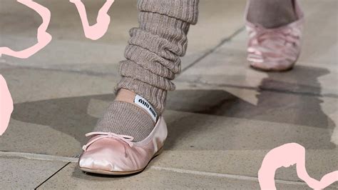 miu miu ballet flats styled|miumiu ballet shoes.